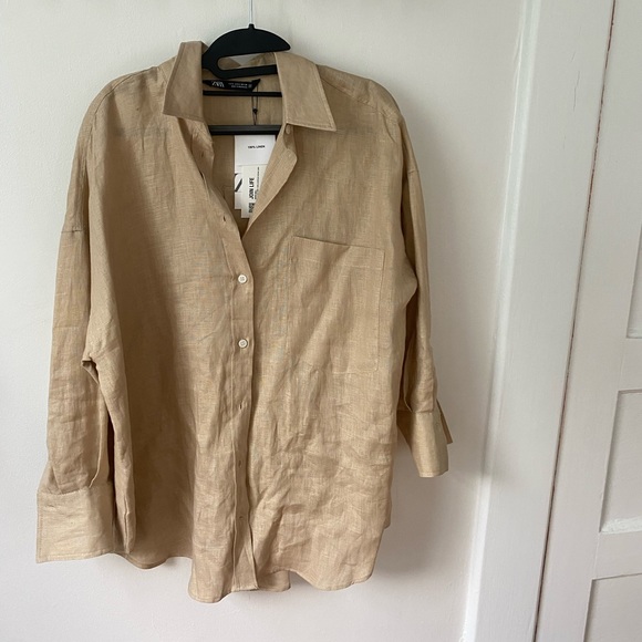 Linen Zara Button Up - Picture 2 of 5